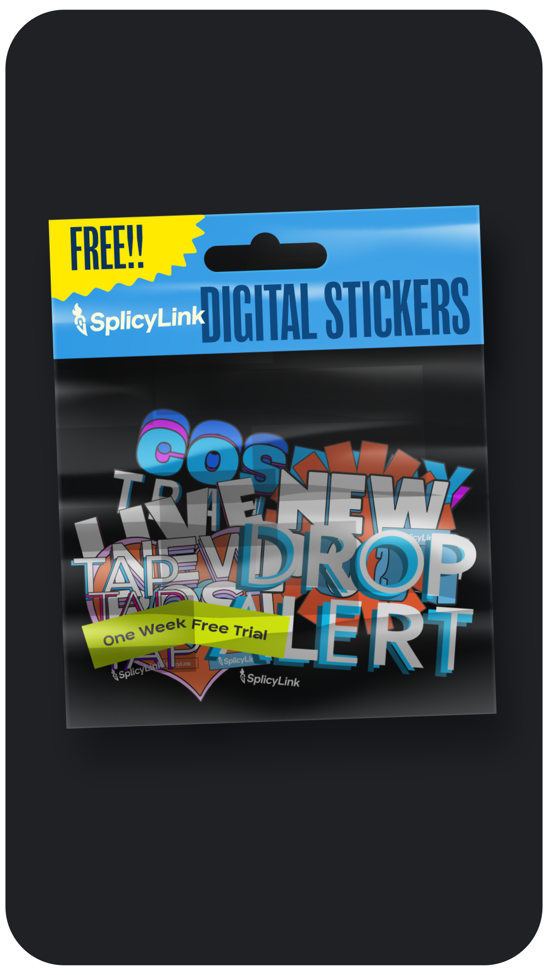 FREE! | SplicyLink Digital Creator Sticker Pack